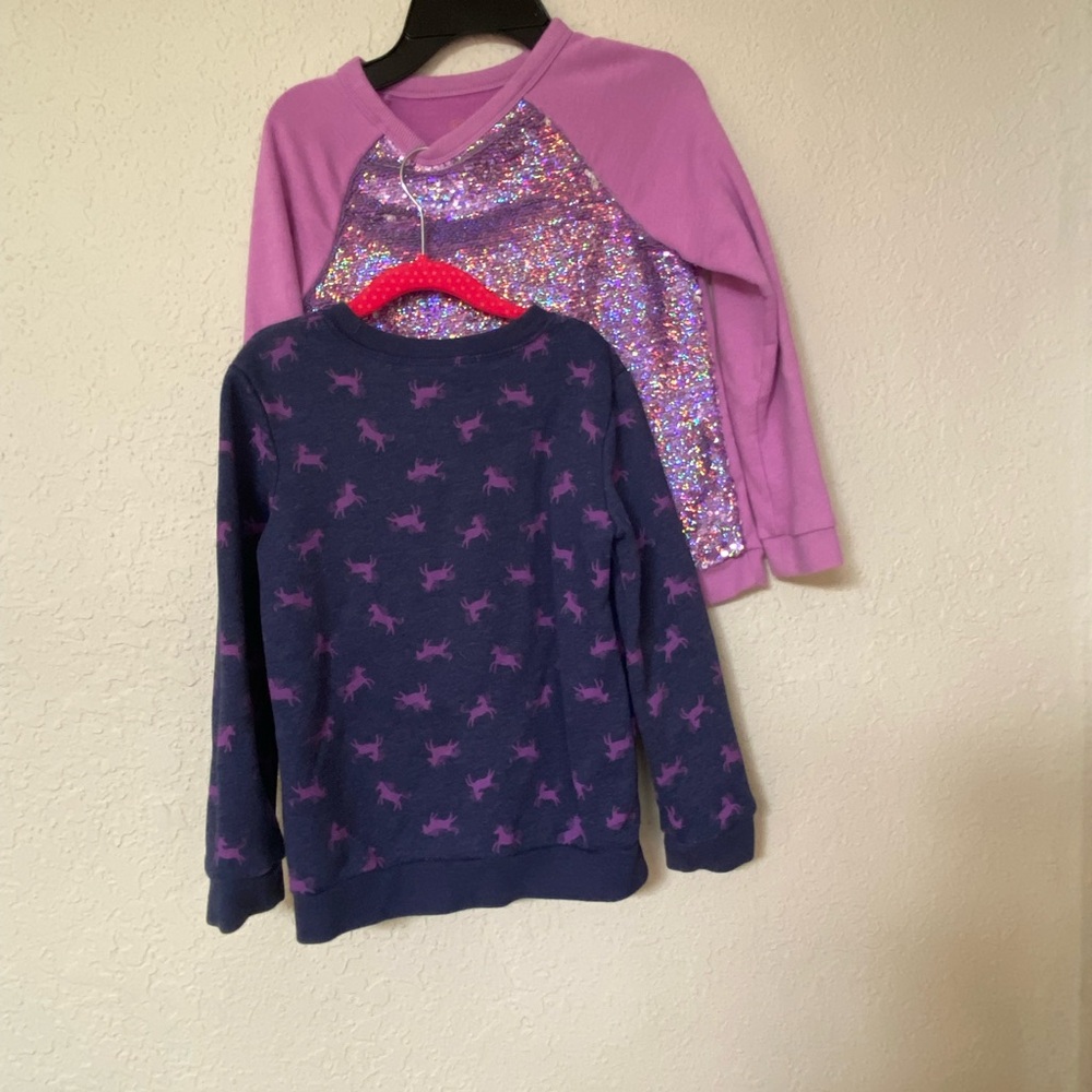 Cat & Jack Purple and Navy Kids' Sweatshirts